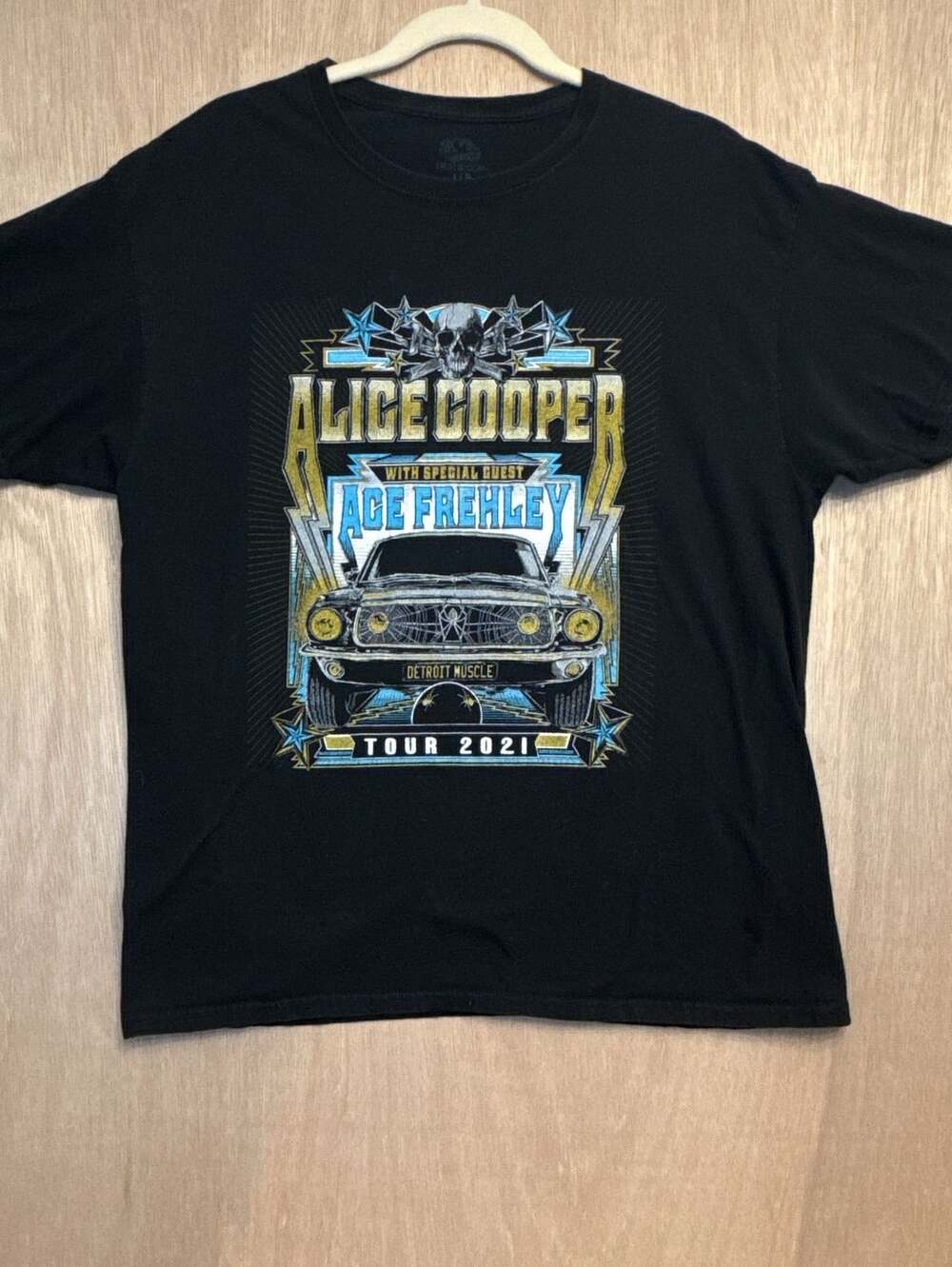 Fruit of the Loom Alice Cooper Detroit Muscle Tour 2021 T-Shirt Size L